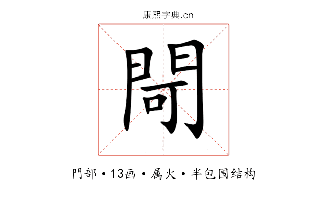 閜 閜